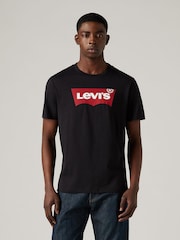 Levi's® Black Graphic Set-In Neck T-Shirt - Image 1 of 5