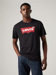 Levi's® Black Graphic Set-In Neck T-Shirt - Image 3 of 5