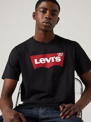 Levi's® Black Graphic Set-In Neck T-Shirt - Image 4 of 5