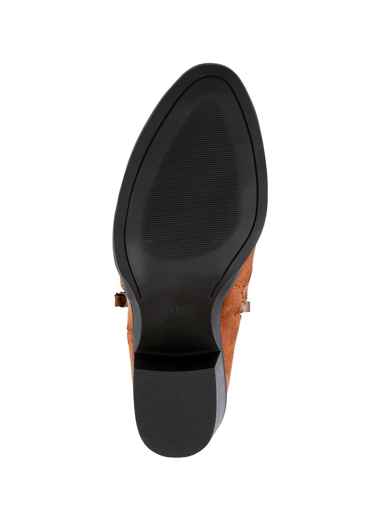 Pavers Brown Western-Heeled Ankle Boots - Image 5 of 5 Pavers Brown Western-Heeled Ankle Boots - Image 5 of 5