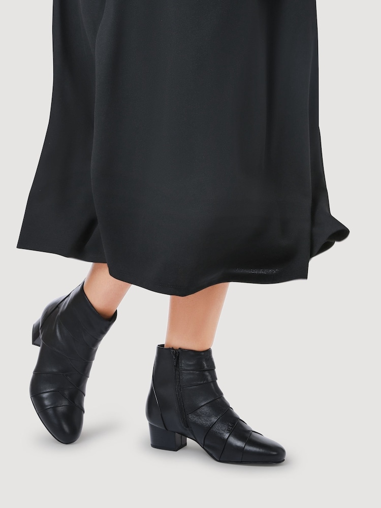 Pavers Black Everyday Leather Ankle Boots - Image 1 of 5 Pavers Black Everyday Leather Ankle Boots - Image 1 of 5