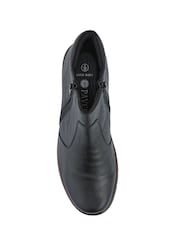 Pavers Black Leather Ankle Boots - Image 5 of 5