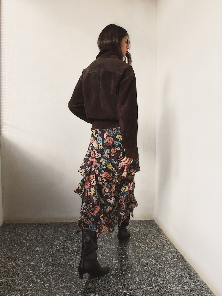 BHOEM Multi Frill Floral Print Maxi Skirt - Image 4 of 4