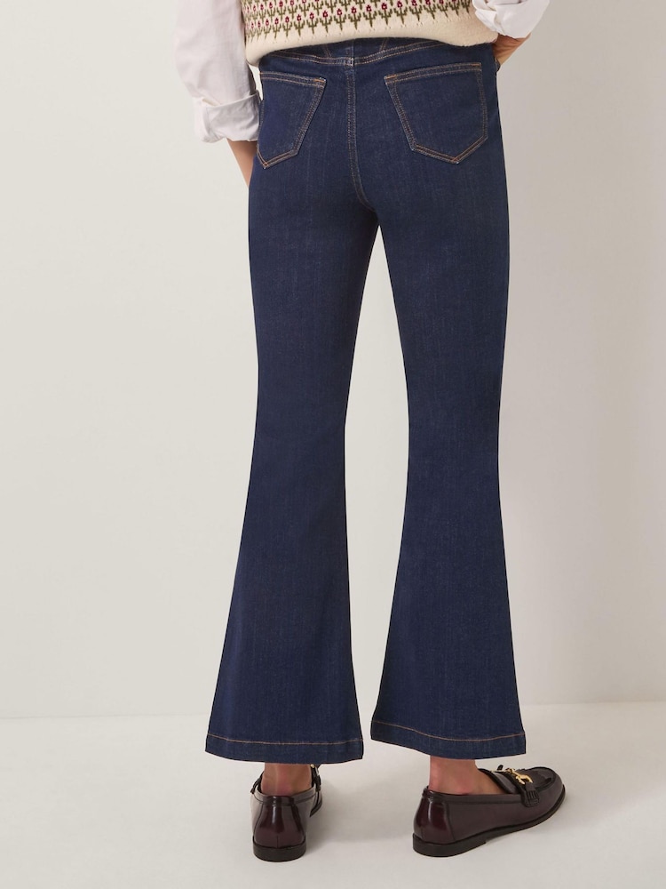 Monsoon Blue Cassie Kick Flare Jeans - Image 2 of 4