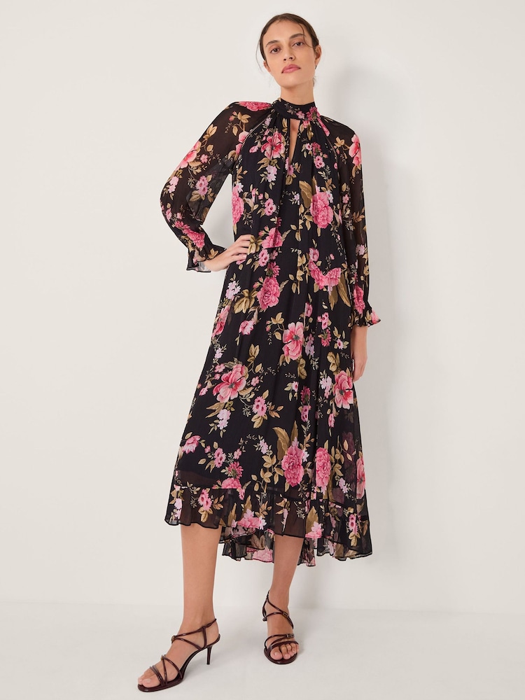 Monsoon Mariel Floral Print Trapeze Midi Dress - صورة 1 من 6 Monsoon Mariel Floral Print Trapeze Midi Dress - صورة 1 من 6