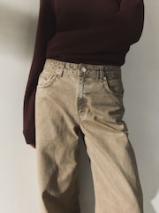 BHOEM Sand Mid Rise Barrel Leg Jeans - Image 5 of 6