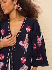 Love & Roses Embroidered Kimono - Bild 2 von 5