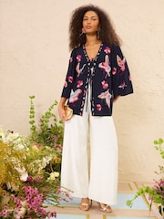 Love & Roses Embroidered Kimono - Bild 4 von 5