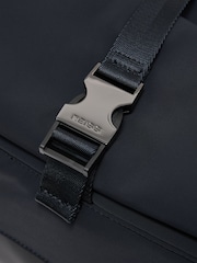 Reiss Navy Pascal Technical Roll-Top Backpack - Image 6 of 6