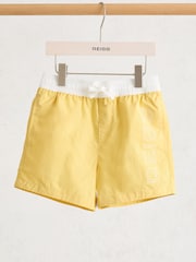Reiss Yellow Ley 9-13 yrs Colour-Block Logo Swim Shorts - Image 2 of 3
