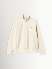 Carhartt WIP Natural Half Zip American Script Sweatshirt - Image 7 of 8