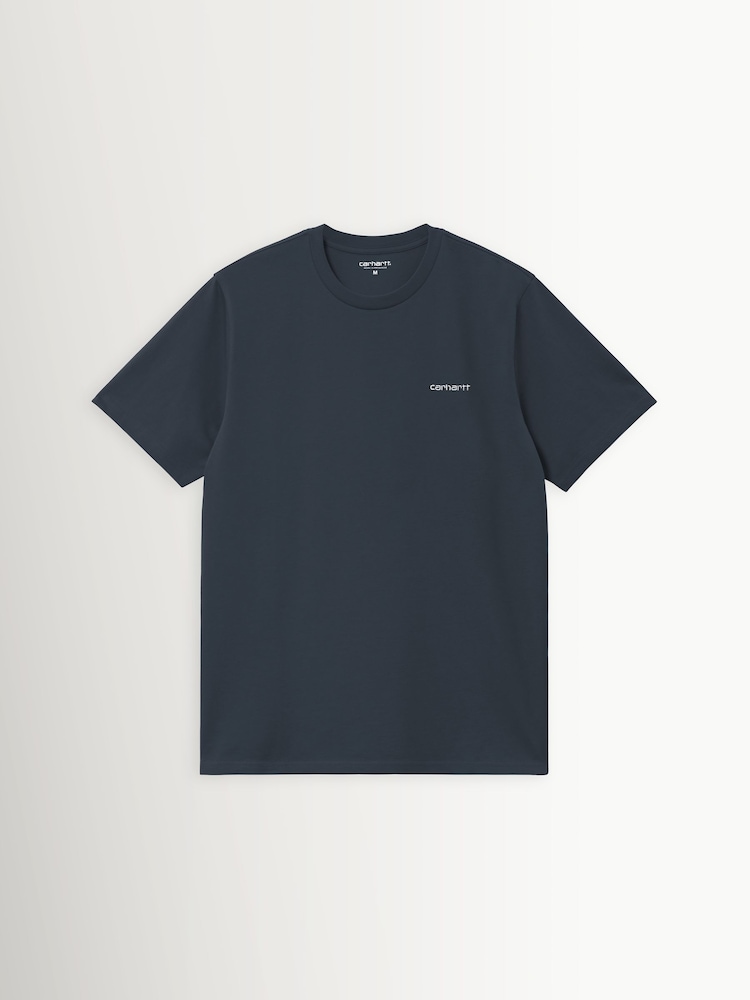 Carhartt WIP Blue Script Embroidery T-Shirt - Image 1 of 2