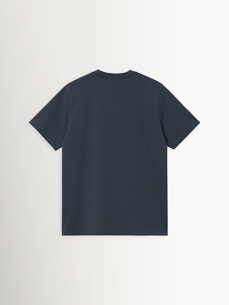 Carhartt WIP Blue Script Embroidery T-Shirt - Image 2 of 2
