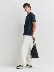 Carhartt WIP Blue Script Embroidery T-Shirt - Image 3 of 7