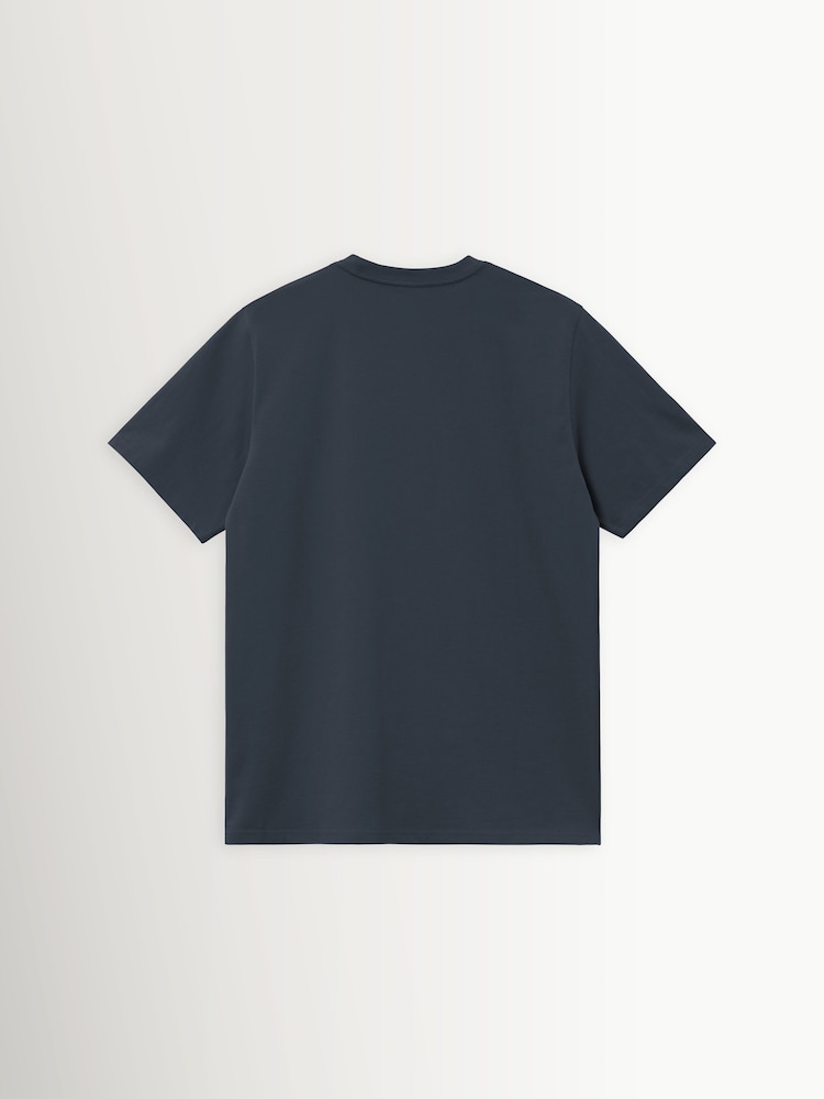 Carhartt WIP Blue Script Embroidery T-Shirt - Image 7 of 7