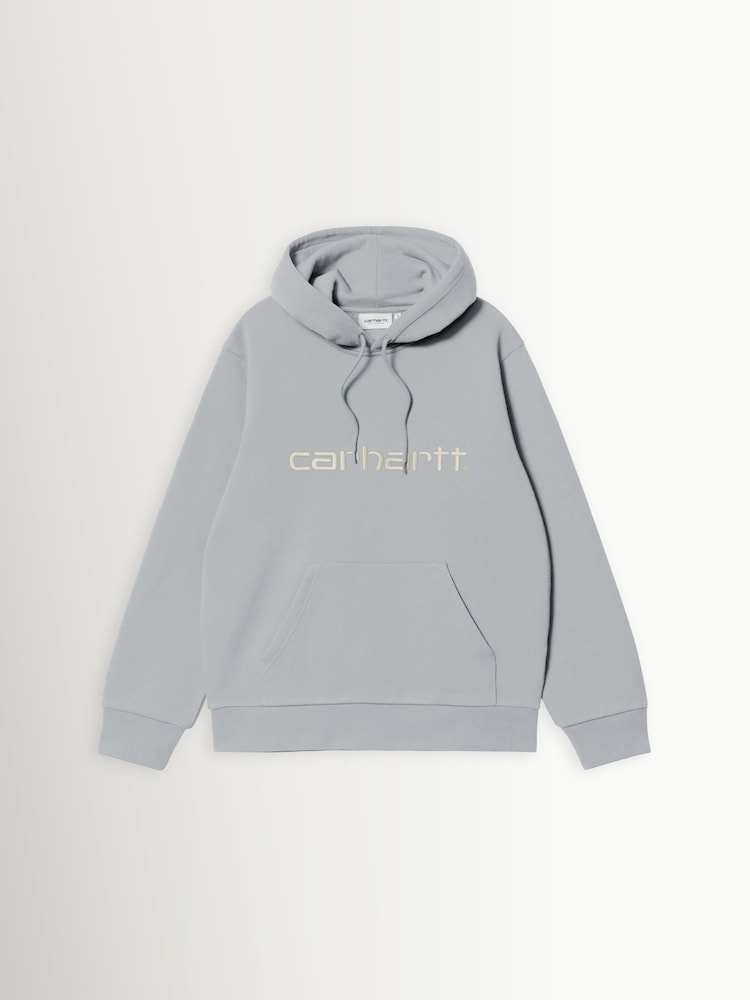 Carhartt WIP Grey Logo Script Hoodie - Image 1 of 2