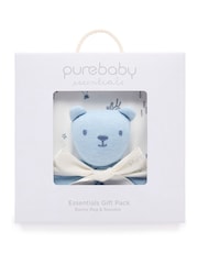 Purebaby Blue Stretch Wrap & Comforter Gift Pack - Image 4 of 4