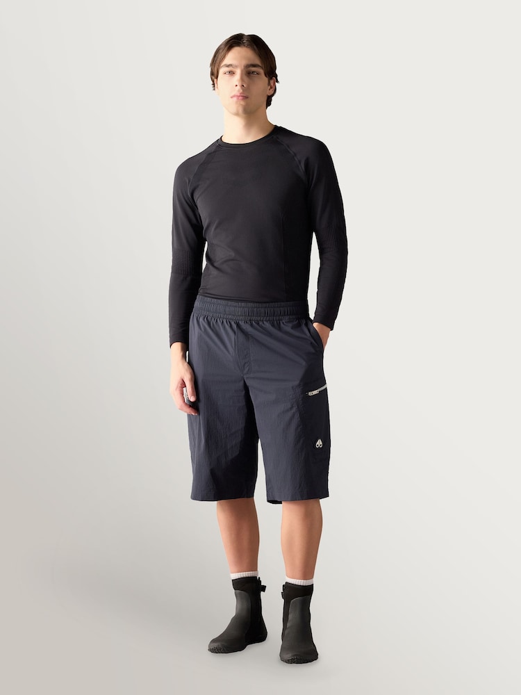 Moose Knuckles Blue Topflight Cargo Shorts - Image 2 of 7 Moose Knuckles Blue Topflight Cargo Shorts - Image 2 of 7