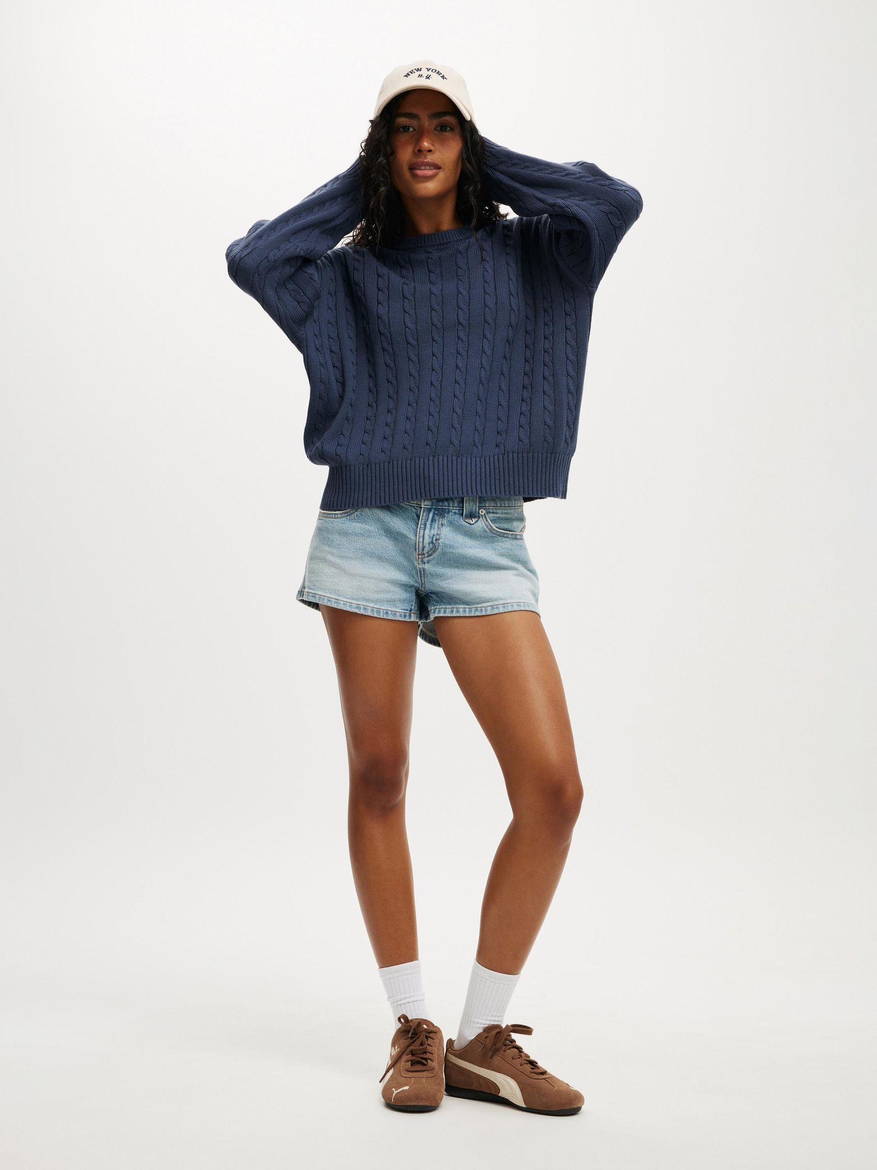 Buy Cotton On Blue Cotton Crew Neck Jumper from Next USA