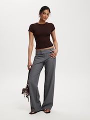 Cotton On Brown All Day Crew T-Shirt - Image 4 of 4