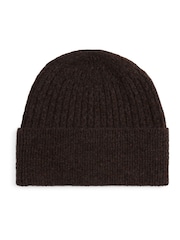 Tommy Hilfiger Brown Flag Cable Knit Beanie - Image 2 of 4