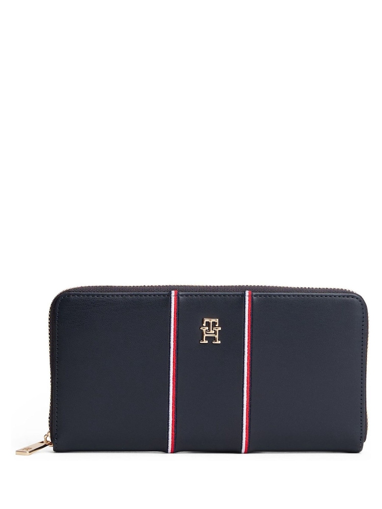 Tommy Hilfiger Hilfiger Icon Zip-Around Wallet - صورة 1 من 4 Tommy Hilfiger Hilfiger Icon Zip-Around Wallet - صورة 1 من 4