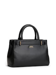 Tommy Hilfiger Black Leather The American Icon Crossbody Tote Bag - Image 2 of 5