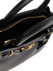 Tommy Hilfiger Black Leather The American Icon Crossbody Tote Bag - Image 4 of 5