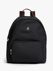 Tommy Hilfiger Black/White Dome Backpack - Image 1 of 4