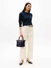 Tommy Hilfiger Blue Corporate Monogram Cross-Body Tote Bag - Image 5 of 5