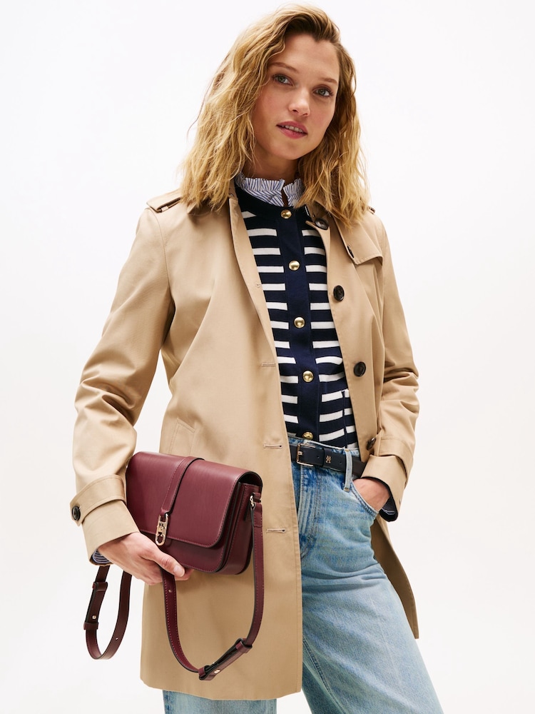 Tommy Hilfiger Red Flap Cross-Body Bag - Image 5 of 5