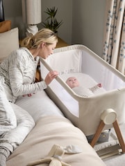Mamas & Papas Brown Lua Bedside Crib Fawn - Image 1 of 11