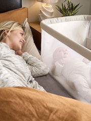 Mamas & Papas Brown Lua Bedside Crib Fawn - Image 4 of 11