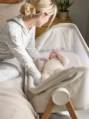 Mamas & Papas Brown Lua Bedside Crib Fawn - Image 5 of 11