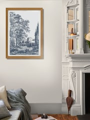 Graham & Brown Multicolour Stately Manor Blue Wood Frame - Image 1 of 4