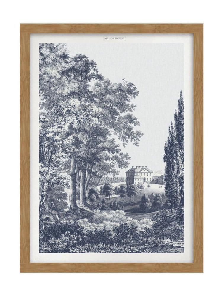 Graham & Brown Multicolour Stately Manor Blue Wood Frame - Image 2 of 4