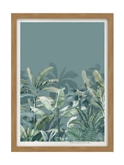 Graham & Brown Teal Blue Congo Sage Wood Frame - Image 2 of 4