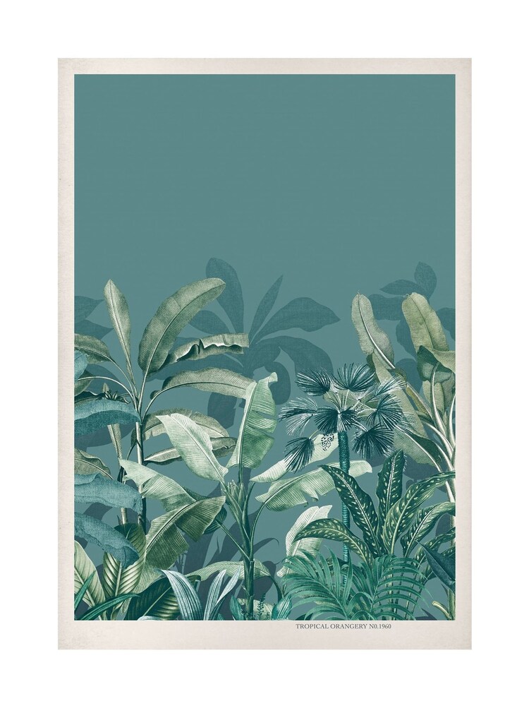 Graham & Brown Teal Blue Congo Sage Wood Frame - Image 4 of 4