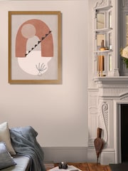 Graham & Brown Multicolour Terracotta Terrace Black Frame - Image 1 of 3