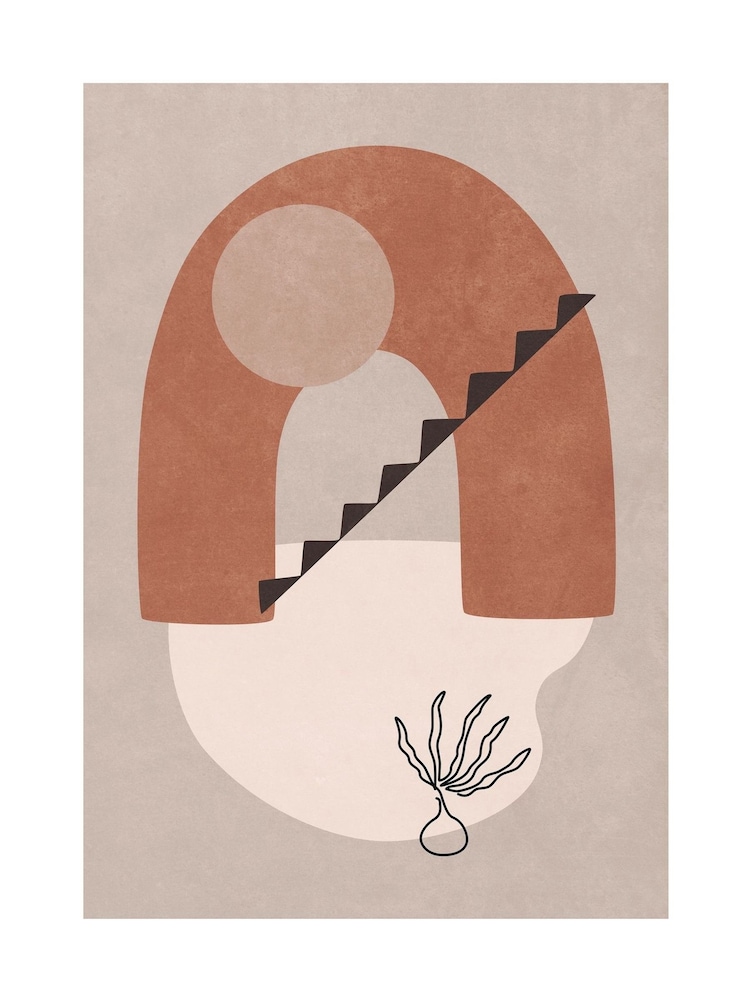 Graham & Brown Multicolour Terracotta Terrace Black Frame - Image 3 of 3 Graham & Brown Multicolour Terracotta Terrace Black Frame - Image 3 of 3