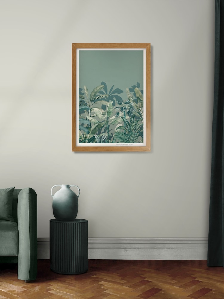 Graham & Brown Multicolour Congo Green Wood Frame - Image 1 of 4