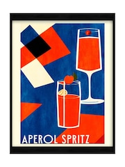 Graham & Brown Multicolour Aperol Spritz Black Frame - Image 2 of 4