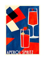 Graham & Brown Multicolour Aperol Spritz Black Frame - Image 4 of 4