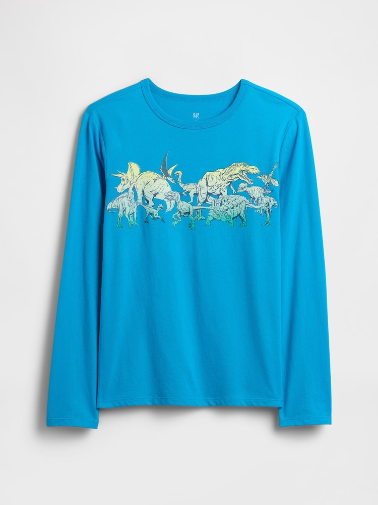 Gap Blue Graphic T-Shirt (4-13yrs) (4-13yrs) - Image 1 of 2 Gap Blue Graphic T-Shirt (4-13yrs) (4-13yrs) - Image 1 of 2