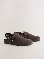 Chocolate Brown Forever Comfort® Slingback Footbed Shoes - Image 2 of 5