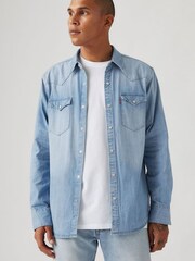 Levi's® Blue Barstow Western Standard Shirt - Image 2 of 7