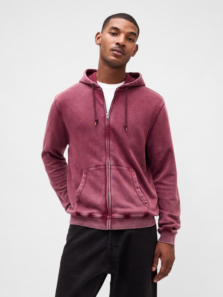 Gap Red VintageSoft Zip Hoodie - Image 1 of 1