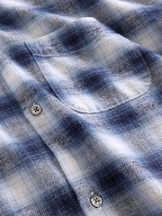 Gap White Check Cotton Relaxed Flannel Shirt - Image 4 of 4