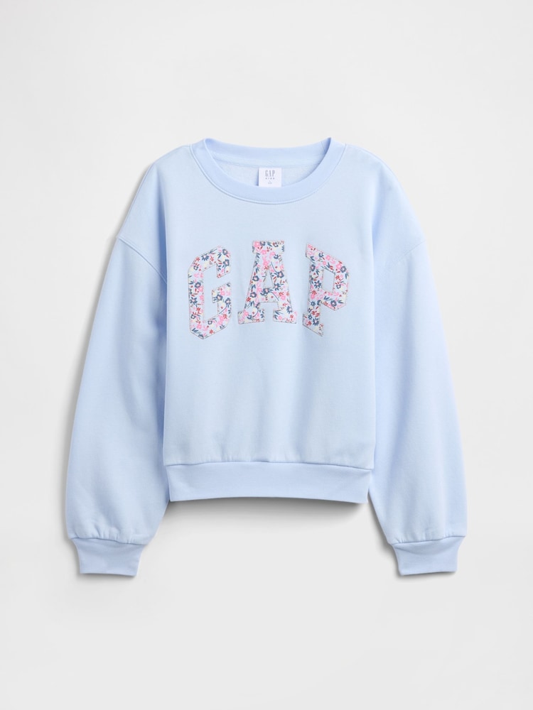 Gap Blue Oversized Graphic Sweatshirt (4-13yrs) - Image 1 of 3