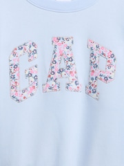 Gap Blue Oversized Graphic Sweatshirt (4-13yrs) - Image 3 of 3